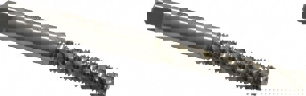 #10-32 UNF, 3 Flute, Bottoming Chamfer, Bright Finish, High Speed Steel Spiral Flute STI Tap